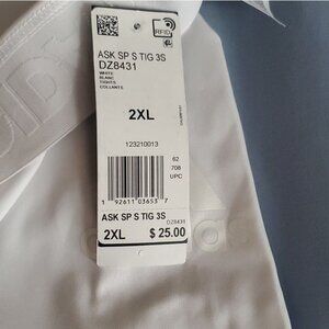 NWT Adidas Alphaskin6 White Compression Shorts for Men 2XL